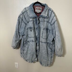 Denim Blue Men's Puffer Jacket